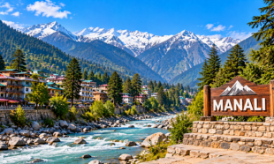 Gurugram to Manali cab with Himalayan mountain views